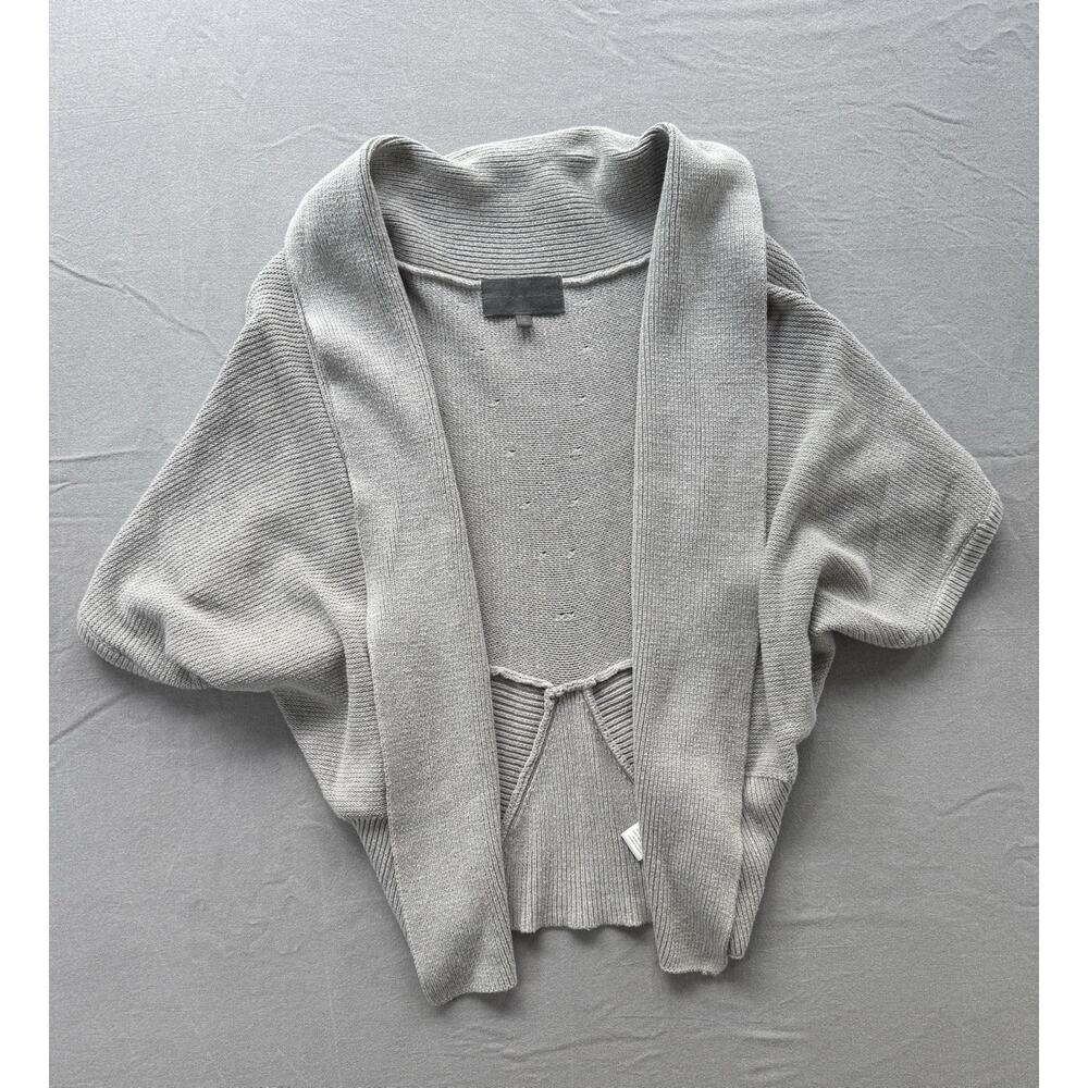 Anthropologie Sunday in Brooklyn Gray Ribbed Cocoon Cardigan Medium